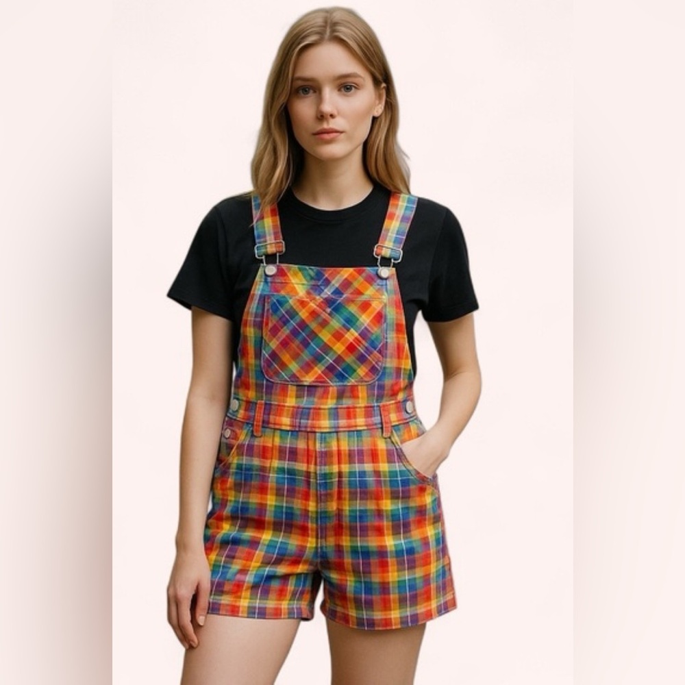 WeWoreWhat Multicolor Plaid Jumpsuit